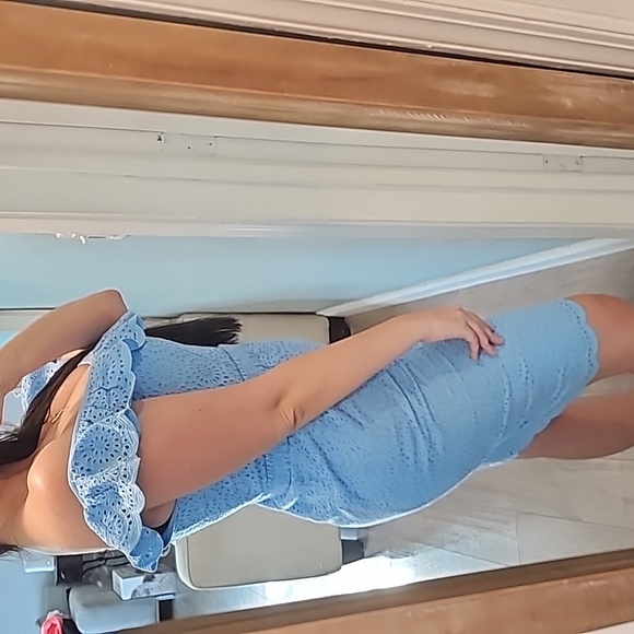 NWT Lilly Pulitzer Ryann Shift in Frenchie Blue Kaleidoscope Eyelet - Picture 6 of 14